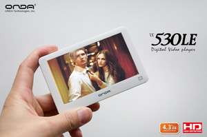   VX530LE 4.3 TFT LCD Display 4GB 720P MP3 MP4 Player HD Video TV Out