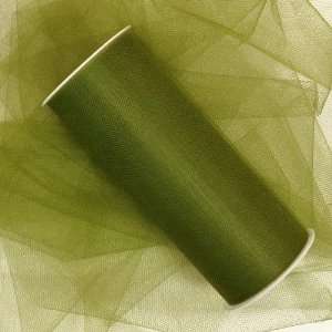  Tulle Spool 6 X 75 Feet   Olive Green: Health & Personal 
