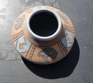 Mary Tuttle Native American Inspired Art Pottery Earthenware Vase 