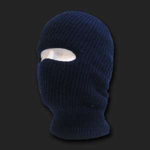   Navy Blue Single Hole Knit Ski Mask / Tactical Mask 