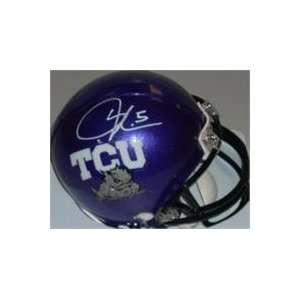   autographed Football Mini Helmet (TCU Horned Frogs): Everything Else