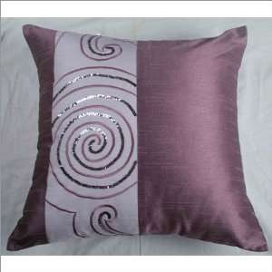   3024 Lavender Spiral Decorative Pillow   Set of 2