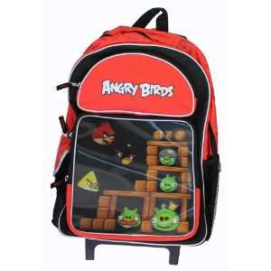  16 Angry Birds Lenticular Roller Backpack   Book Bag 