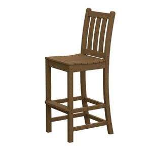  Poly Wood Traditional Garden Bar Side Chair Everything 