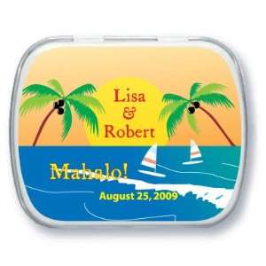 Hawaii Tropical Theme Personalized Candy Tins:  Grocery 