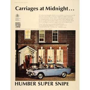  1965 Ad Humbler Super Snipe Blue British Car Automobile 