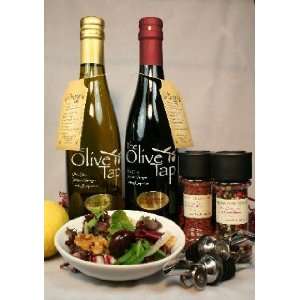 Gourmet Olive Oil and Balsamic Vinegar Gift Basket: The Salad Lover 