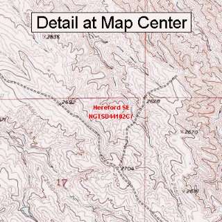  USGS Topographic Quadrangle Map   Hereford SE, South 