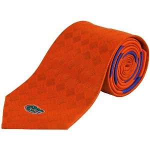 Colony Sportswear Florida Gators Orange Silk Diamond Tonal Tie:  
