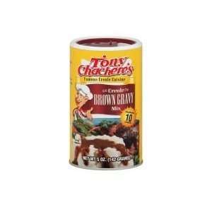  Tony Chacheres Brown Gravy Mix, 5 Ounce cannisters (Pack 