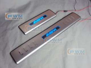 LED Stainless Door sill scuff plate For Mitsubishi ASX  