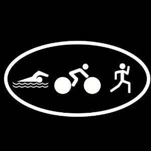  Zoes review of New Triathlon Logo Decal Sticker Swim Bike 