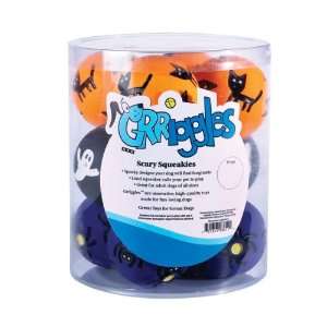  Dog Toy Grriggles Scary Squeakies Canister   12 Toys [Misc 