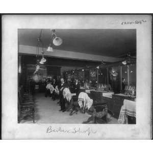  7 men in a barber shop,Philadelphia,PA,c1896,JW Allison 
