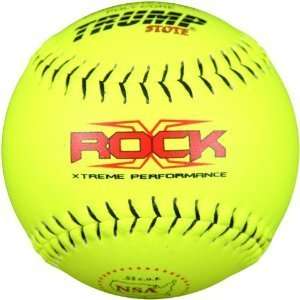  NSA RP Y The Rock Series 12 inch Yellow Composite Leather Softball 
