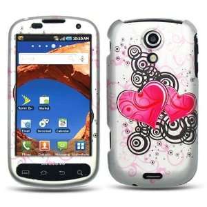   Hearts Silver Protector Case for Samsung Epic 4G SPH D700 Electronics