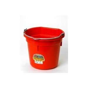  Best Quality Flat Back Bucket / Red Size 20 Quart By 