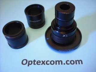 PL1,2 to microscope adapter. This camera type and adapter are all 