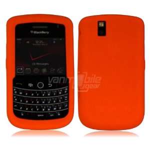 VMG BlackBerry Tour Soft Silicone Skin Case   Orange Premium 1 Pc Soft 