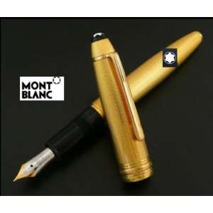   Meisterstuck Barley Gold Plated Fountain Pen: Office Products