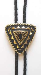 NEW Western Triangular Bolo Tie   GOLD plated, Made in USA  