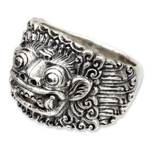 Mens sterling silver band ring, Barong Hero: Jewelry