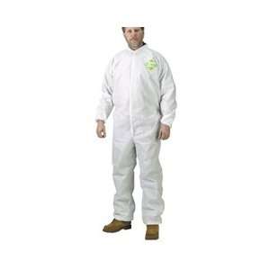  Coveralls, Kleenguard Extra, White, Zipfront w/Flap 