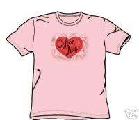 LOVE LUCY ~ CLASSIC LOGO PINK trev T SHIRT ~ LARGE  