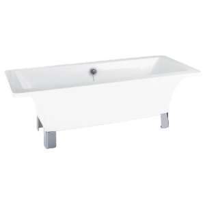  Schon SCUSACFCP Acrylic Contemporary Chrome Leg Tub: Home 