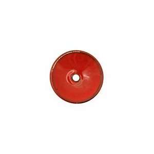  C Koop Enameled Metal Medium Red Disc 3 4x18 20mm Beads 