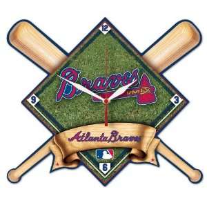   MLB Atlanta Braves High Definition Clock: Sports & Outdoors