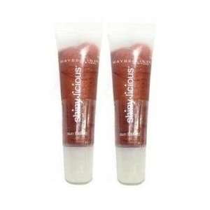  Maybelline Shiny Licious Lip Gloss SUN BAKED (Qty, of 2 