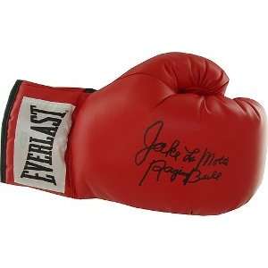 Jake Lamotta signed Boxing Glove Raging Bull  Steiner 