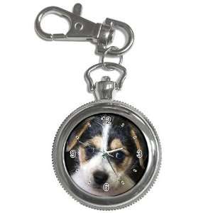  Jack Russell Puppy Dog Key Chain Pocket Watch N0702 