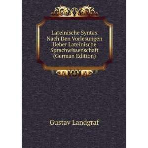   Sprachwissenschaft (German Edition) Gustav Landgraf Books