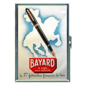  Bayard French Fountain Pen Ad ID Holder, Cigarette Case or 