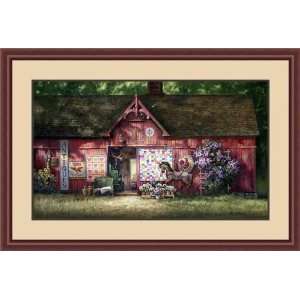    Antique Barn by Paul Landry   Framed Artwork: Home & Kitchen