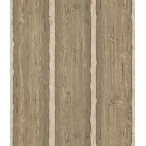   Log Wallpaper, 20.5 Inch by 396 Inch, Light Brown
