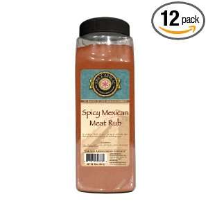   Meat Rub, 16 Ounce (Pack of 12)  Grocery & Gourmet Food