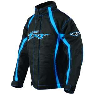  Youth FXR Curvy Jacket, BLK/CYAN