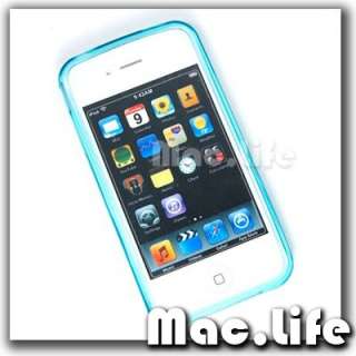 DIAMOND BLUE TPU SOFT CRYSTAL Case Cover for iPhone 4  