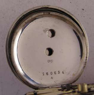 Amazing 120 Years Old Antique Swiss Silver KW/KS Pocket Watch MINT 