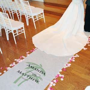 Beach Design Personalized Aisle Runner (17 Colors)