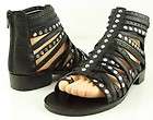 dolce vita tove black silver studs womens designer shoes strappy