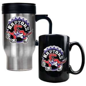  Toronto Raptors Travel Mug & Black Ceramic Mug Set 