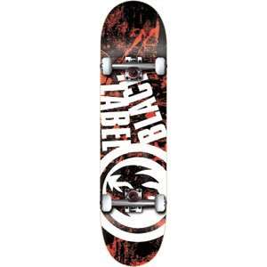  Black Label Topple Complete Skateboard   7.5: Sports 