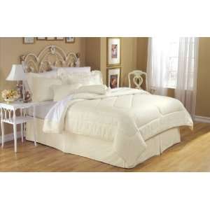  8pc Bed in a Bag Eyelet Lt Ivory    Size queen