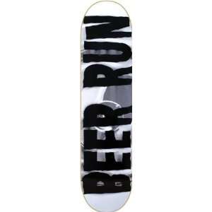  Beer Run Blurr Deck 8.5 White Skateboard Decks Sports 