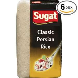 Sugat Classic Persian Rice, 2 Pounds (Pack of 6)  Grocery 