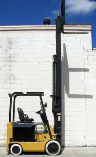 07 CAT 5000 LB 48V ELECTRIC FORKLIFT CATERPILLAR E5000  